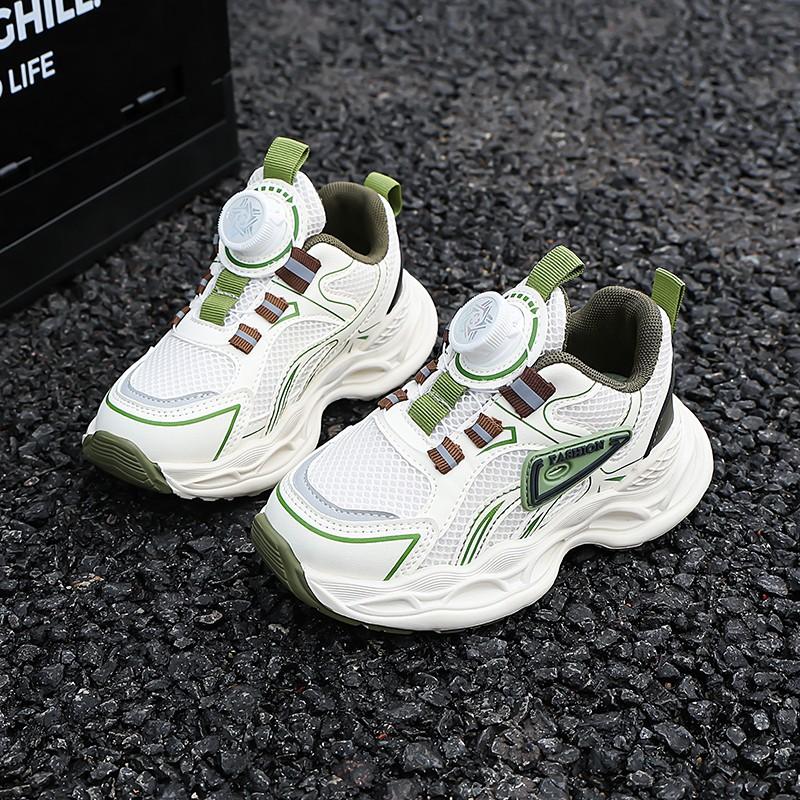 

Children s platform button sneakers spring and autumn 2025 new dad shoes boys and girls soft-soled casual sneakers trend 31 зелёный