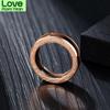 3 Colors Men 'S Roman Numerals Women Rings Charm Finger Trendy Stylish Zircon Stone Punk Stainless Steel Rings Couple Bridal Wedding Occasion Jewelry