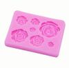 Silikonowe Formy Kwiat Róży Ślubne Toppery do Babeczek Fondantowe Narzędzia do Dekoracji Tortów Sugarcraft Cukiernictwo Cukierkowa Masa Plastyczna Formy do Czekolady Gumpaste