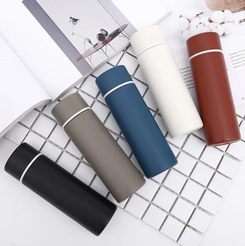 Stainless Steel Vacuum Portable Double Layer Travel Thermos Compact Mini Straight Water Cup Home Supplies