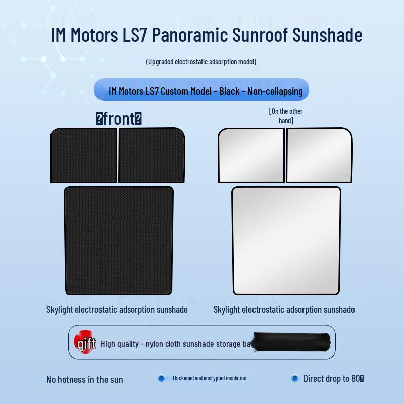 IM LS7 2023 Model Sunroof Sunshade - Heat Insulation, Privacy, Camping Baffle, Opaque