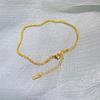 Exquisite Gold Silver Color Zircon Anklet for Women Girls Sparkling Gypsophila Adjsutable Chain Summer Beach Anklet Jewelry Gift