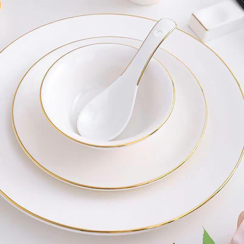 Thickened Rose Gold Hotel Tableware Set