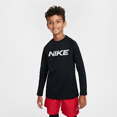 Nike ProDri Fit T Shirt Black/White Teenagers L