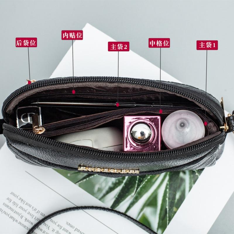 New Small Satchel Mini Printed Mobile Phone Shoulder Oblique Span Bag Letter Casual Multi-layer Wrist Plaid Change Bag