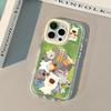 Grass Girl Apply iPhone17promax Cream Mirror Phone Case Oil 16 Brand New 15 Cartoons 14