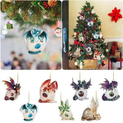 Swinging Dragon Car Mirror Hanging Ornament Christmas Tree Car Pendant Decoration Acrylic Versatile Car Interior Accessories