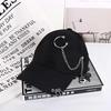 Korean Adjustable Male Chain Outdoor Girls Cotton Snapback Hats With Ring Visors Cap Baseball Cap