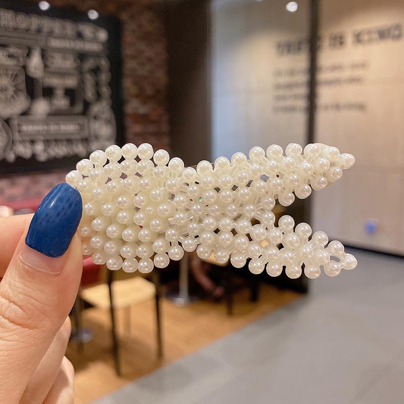 Korean Minimalist Pearl Hair Clip for Girls: Elegant Y2K Style