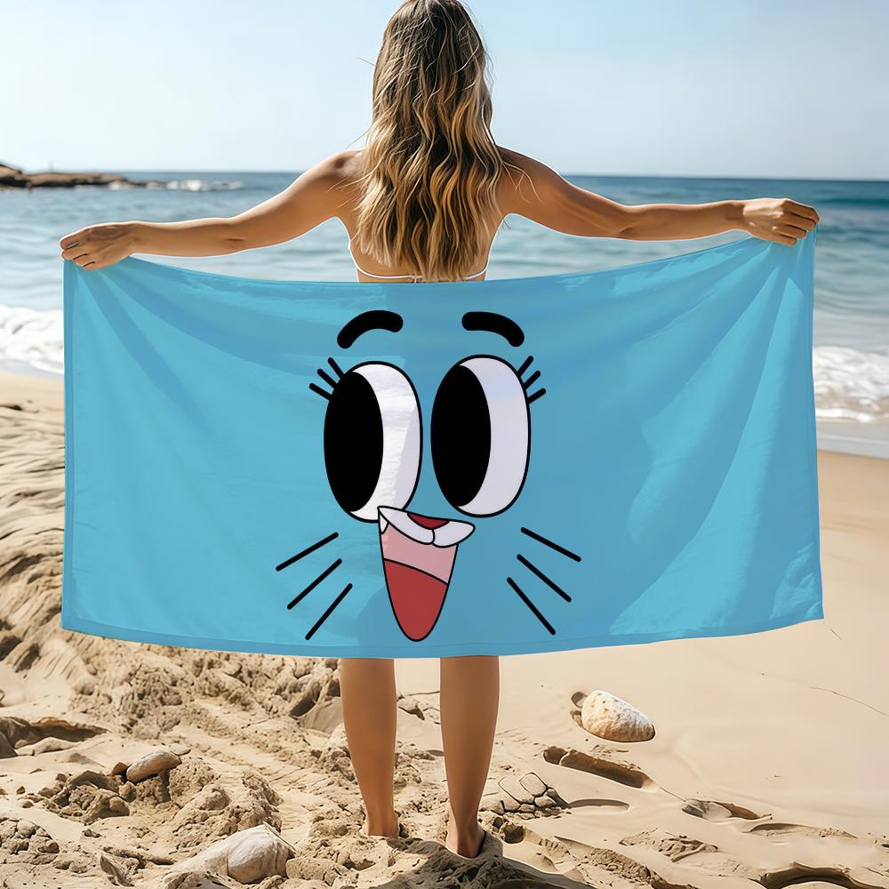

Funny A-amazing of Cute G-Gumball Towel Beach Towel Oversized Quick Dry Towel Absorbent Soft Swim BeachTowels for Men Women W30*H60(CM)