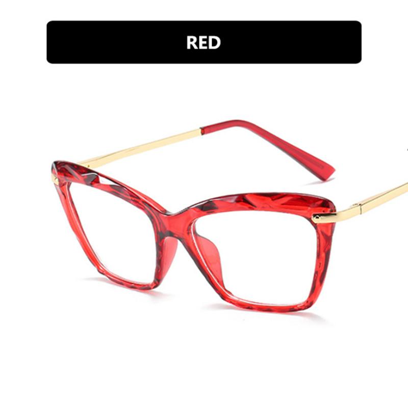 

Crystal Multi Faceted Frame Clear Lens Glasses Square Simple Myopia Nerd Spectacles Degree -0.5 -1.0 -2.0 -3.0 -4.0 to -6.0 No degree 0 красный