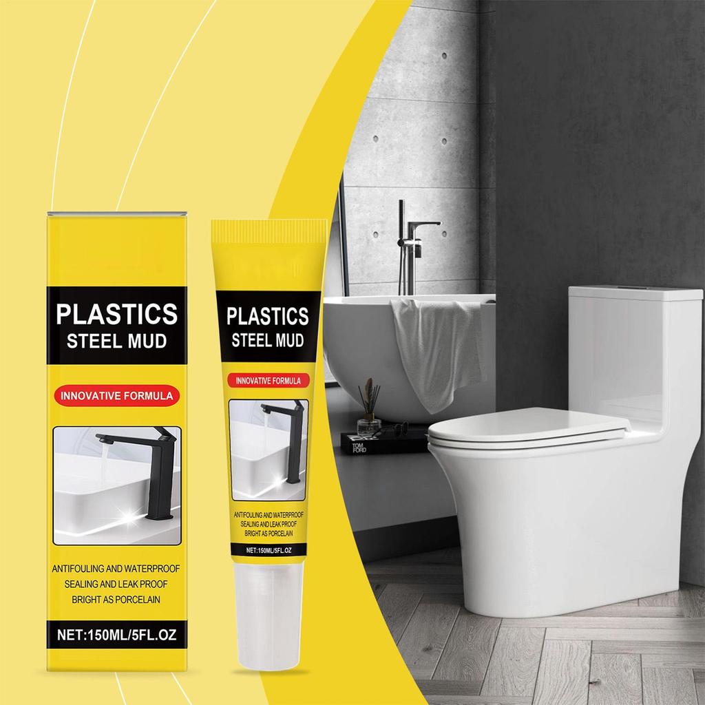 Caulking Sealant 150ml Waterproof Caulk Crack Proof White Sealant For Window Gutter Wall Tile Bathtub Floor Sink Toilet