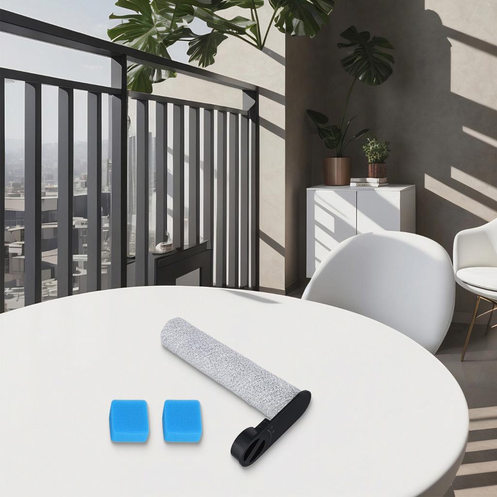 Brush Replacement Floor Cleaner Kit Sponge Brush Roller Long-term Use Microfiber Flannelette Premium Materials Quiet Operation