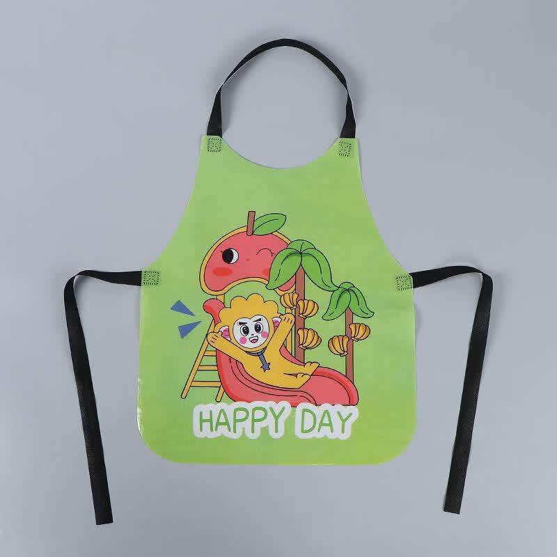 JIAQILI Disposable Oil-Proof Waterproof Apron for Kids