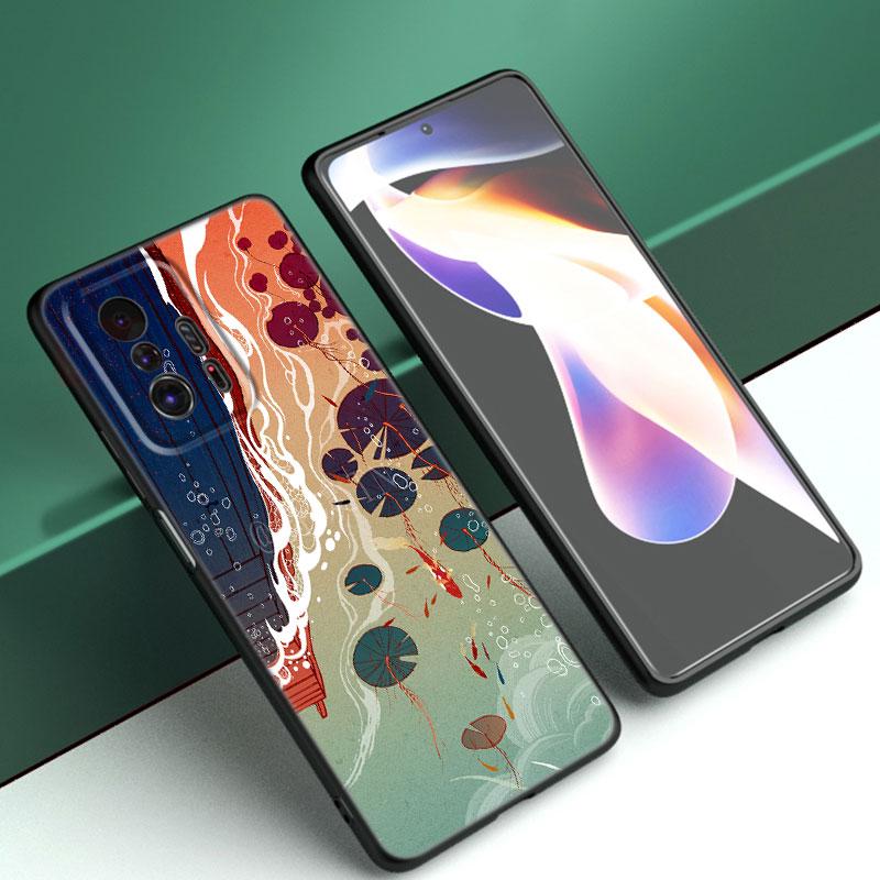 Umělecký Pixel Estetický Obal na Telefon Pro Xiaomi Mi A2 8 9 SE Note 10 10T 11 12 Lite 9T 11T 12S 12T Pro A3 6X 12X Měkký TPU Černý Kryt