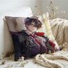 Cushion Cover  Linen  SkinFriendly Soft Decorative Case For Sofa Home Decor Genshin Impact WWriothesley Pillow Cover