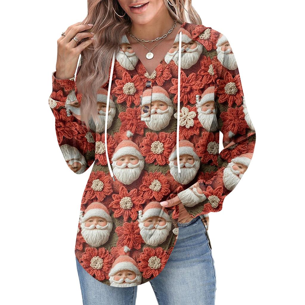 Women's Fashion Women's Lightweight Long Sleeve Pullover With Pockets Preppy Graphic Hoodie