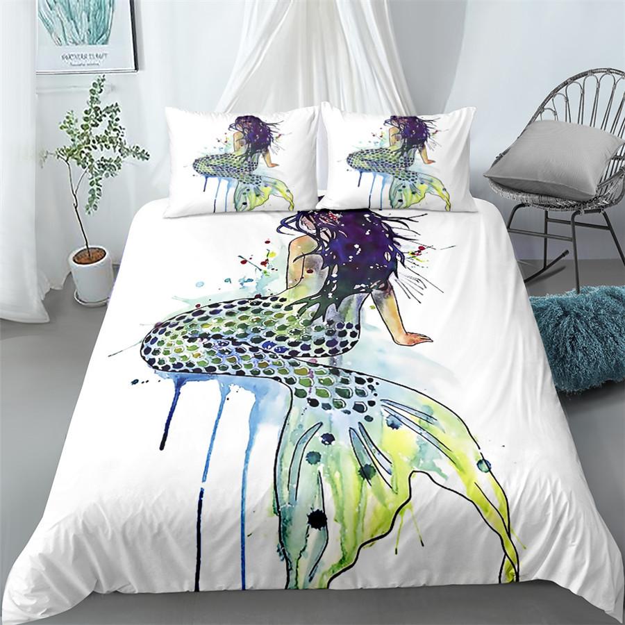 Handdraw Turtles Duvet Cover Set King Queen Double Full Twin Single Size Bed Linen Set