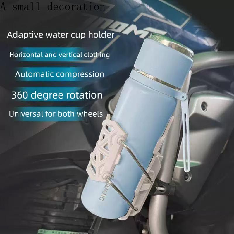 1 PCS 360 Degree Adjustable Bike Motorcycle Handlebar Cup Holder Cage For Water Bottle MTB Road Cycling ADV Motorbike Mount