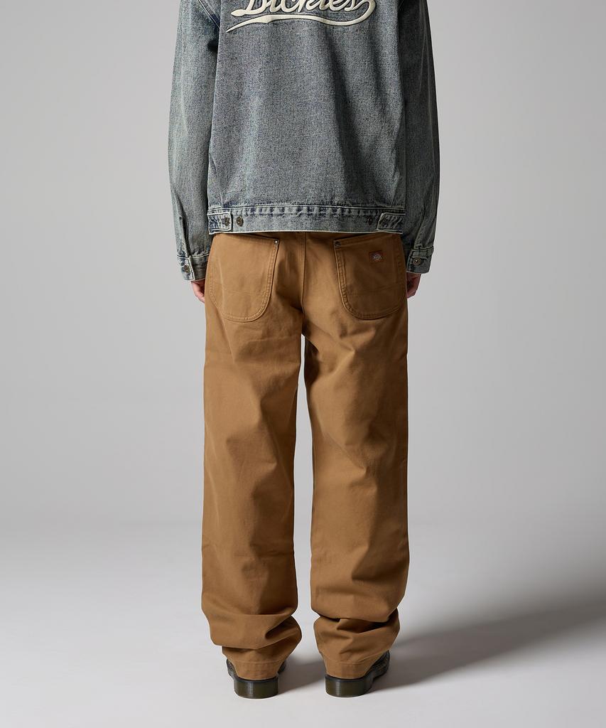 DICKIES Stonewashed Duck Canvas Double Knee Pants Brown Duck