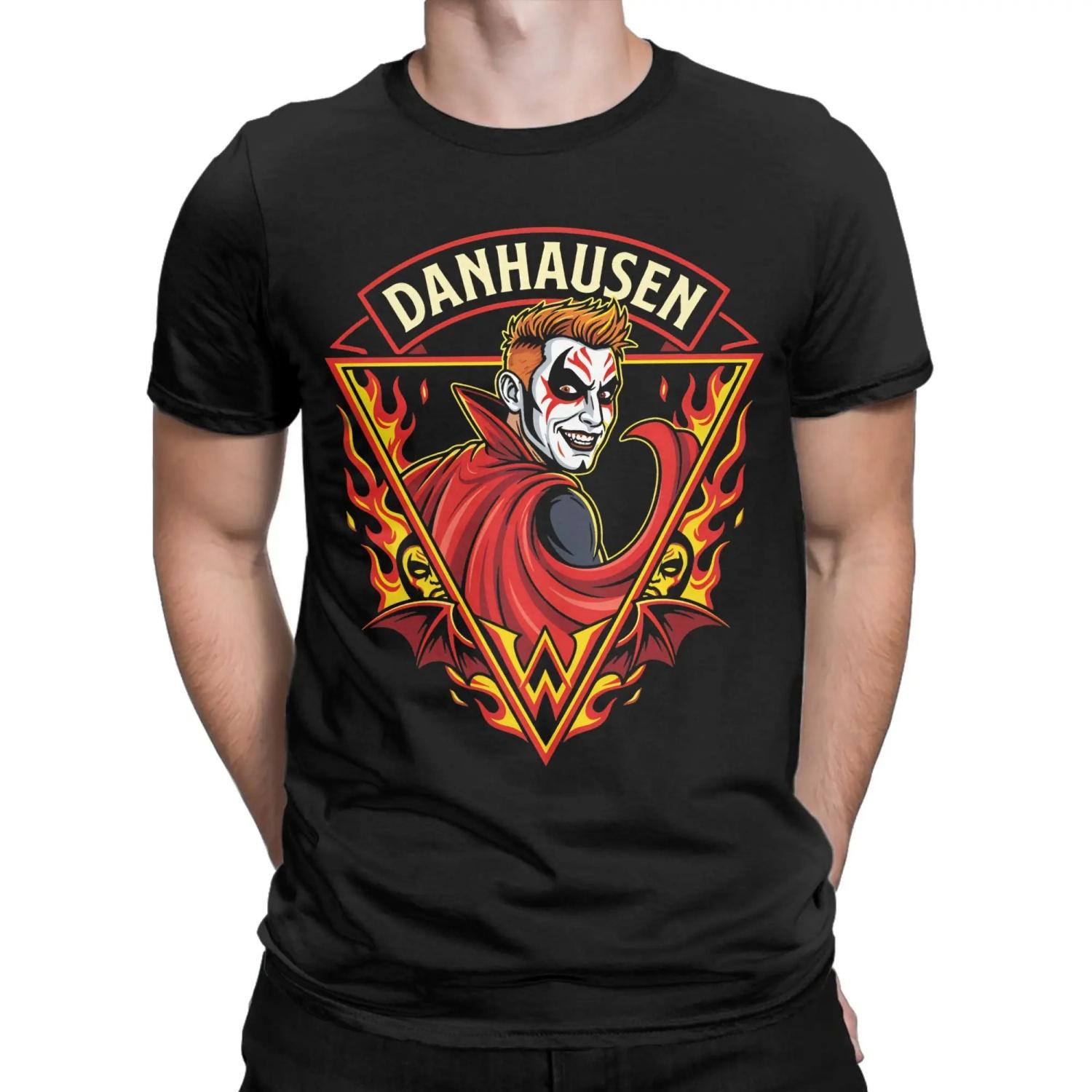 

Men s Danhausen Funny Wrestling T Shirt Pure Cotton Clothing Funny Short Sleeve Round Collar Tee Shirt Birthday Present T-Shirt XXXXXL чорний