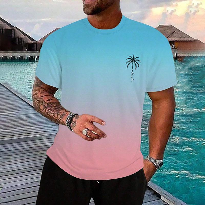 Fashion Men's Temperament Solid Color T Shirt Classic Basic Short Sleeve T Shirt Casual O Neck Men T Shirt Breathable Sportswear