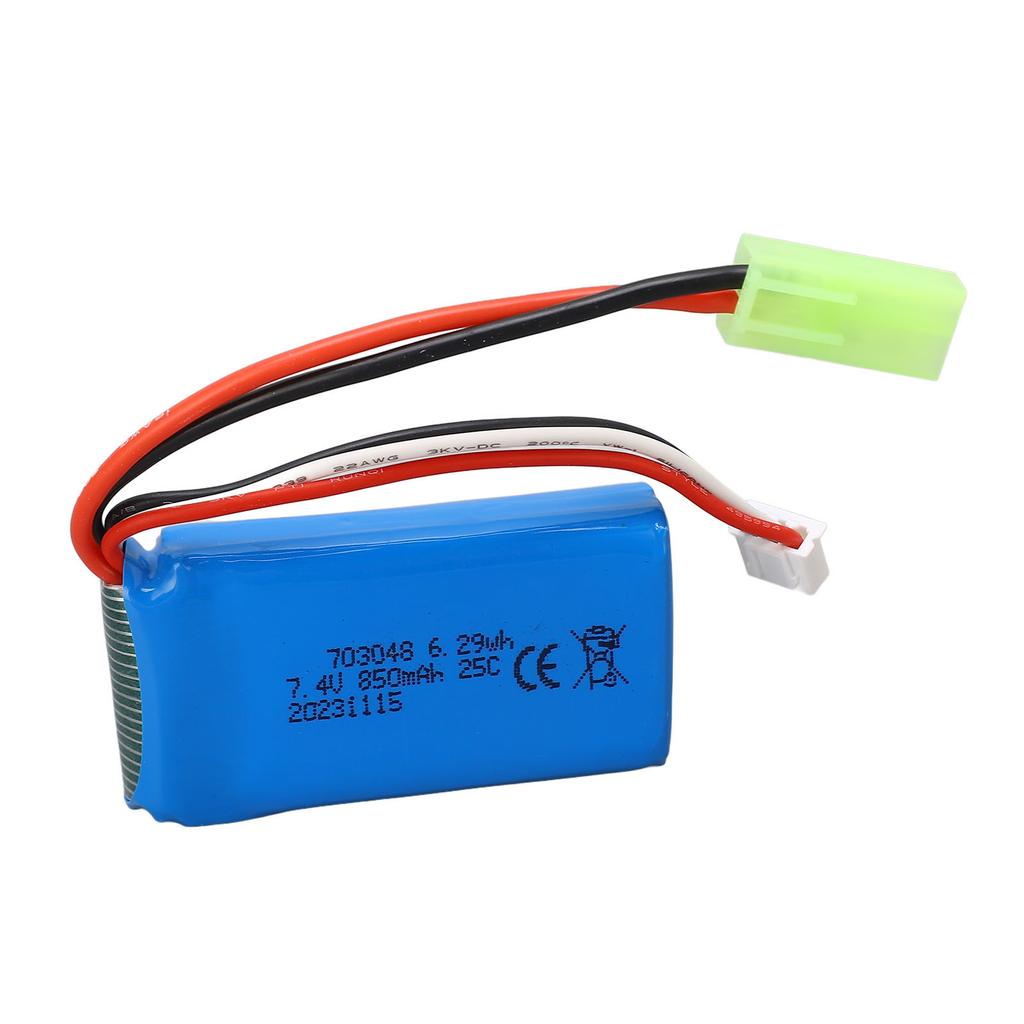 7.4V 850mAh Lithium Battery 703048 for WLToys V912 V262 V333 V353 BQ202 RC Airplane Replacement Batt