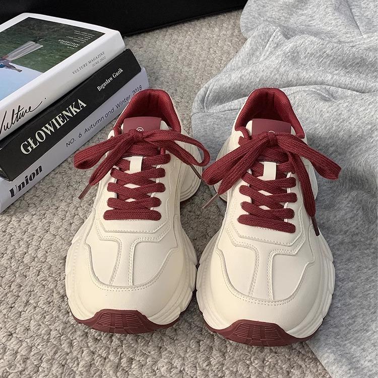 Spring and Autumn New Retro Thick-soled Super Soft Heightening Dad Shoes Casual Sports Running
