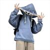 Drawstring Fleece Shark Hoodies Long Sleeve Shark Hat Sweater Hooded Sweatshirts  Couple Clothes