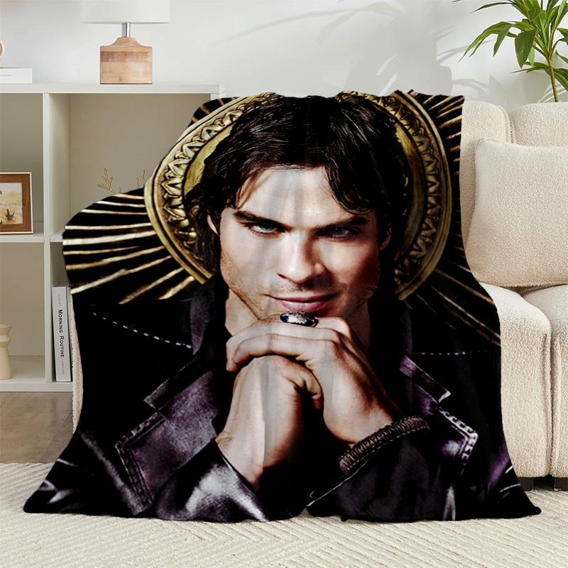 1PC Vampire Movies Flannel Blanket Gift, Suitable for Both Men And Women, Soft Ideal for Beds And Sofa, Birthday Or Christmas Gift