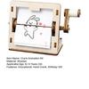 Hand Crank Animation Kit Toddlers Boys Girls Wooden Handmade Animation Machine Educational STEM Science Toy