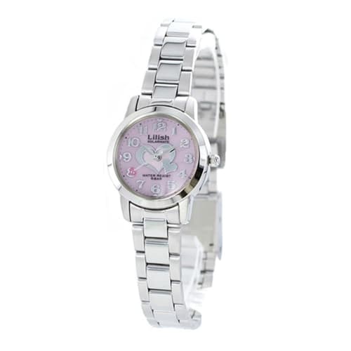 Relish Women's Citizen Solar Watch with Pink Dial and Silver Stainless Steel (H997-904) with Pair Box