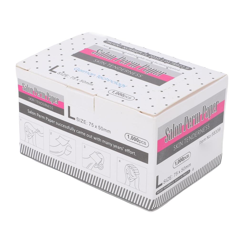 1000PCS Hair Perm Paper Breathable Heatproof High Toughness Thin Mesh Hair Styling Curling Paper for Home Salon Shop