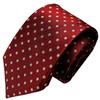 [Michiko London] Bonded Fabric with Lining for Added Volume. Made In Japan. KOSHINO Brand Tie. Small Pattern. 100% Silk. Unisex. MKJ-023 (Wine)