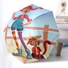 Pippi Longstocking Themed Travel Umbrella-8 Ribs Automatic Opening and Closing, Portable Folding Design, Compact and Stylish Umbrella Suitab