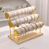 1pc Step Velvet Necklace Bracelet Foot Chain Display Stand Desktop Bedroom Dressing Table Sales Cabinet, Business Cabinet