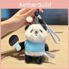 Keyring Plush Panda With Table Tennis Series For Bags And Keys Decoration