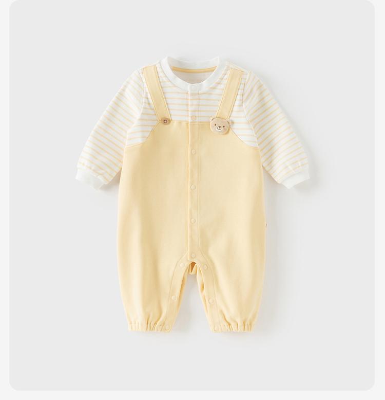 David Bella Women's Knitted Climbing Clothes Spring Clothes New Baby Antibacterial and Mite proof Cotton jumpsuit