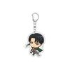 55MM Anime Attack on Titan Keychain Eren Jaeger/Mikasa Ackerman/Armin Arlert Key Chain Acrylic Model Plate Christmas Gifts