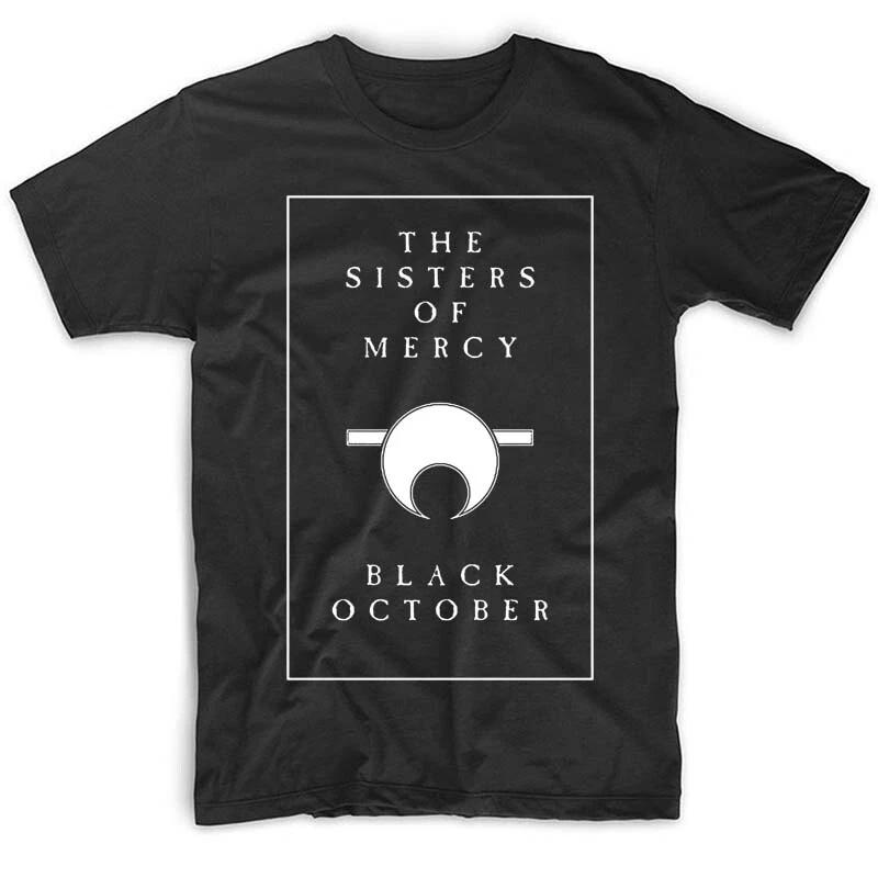 The Sisters Of Mercy Black October T shirt BLACK WHITE all sizes S-5XL S