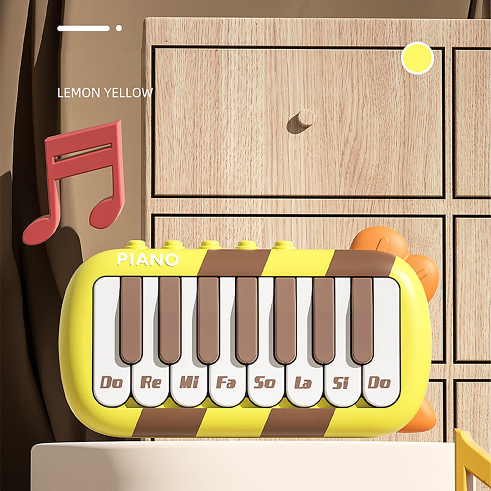 

Детское пианино Игрушка музыкальная Раннее развитие Дошкольное карманное светящееся жёлтый