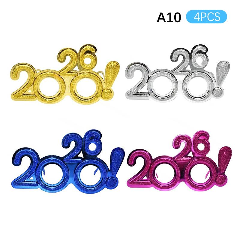 2026 Číslo Brýle Šťastný Rok Brýle Diamantové Třpytivé Sluneční brýle Cosplay Rekvizita Vánoční Párty Dekorace Zábavné Brýle