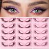 5 Pairs Fox Eye False Eyelashes Eye End Lengthening Long Curling Thick Fluffy All-Match Comfortable Fake False Eyelashes
