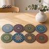 Furniture Protection Coaster 8PCS Coasters, Colorful Wood with Non-Slip Heat Insulation Multi-color Pack Waterproof Drink Holder, for Home Office
