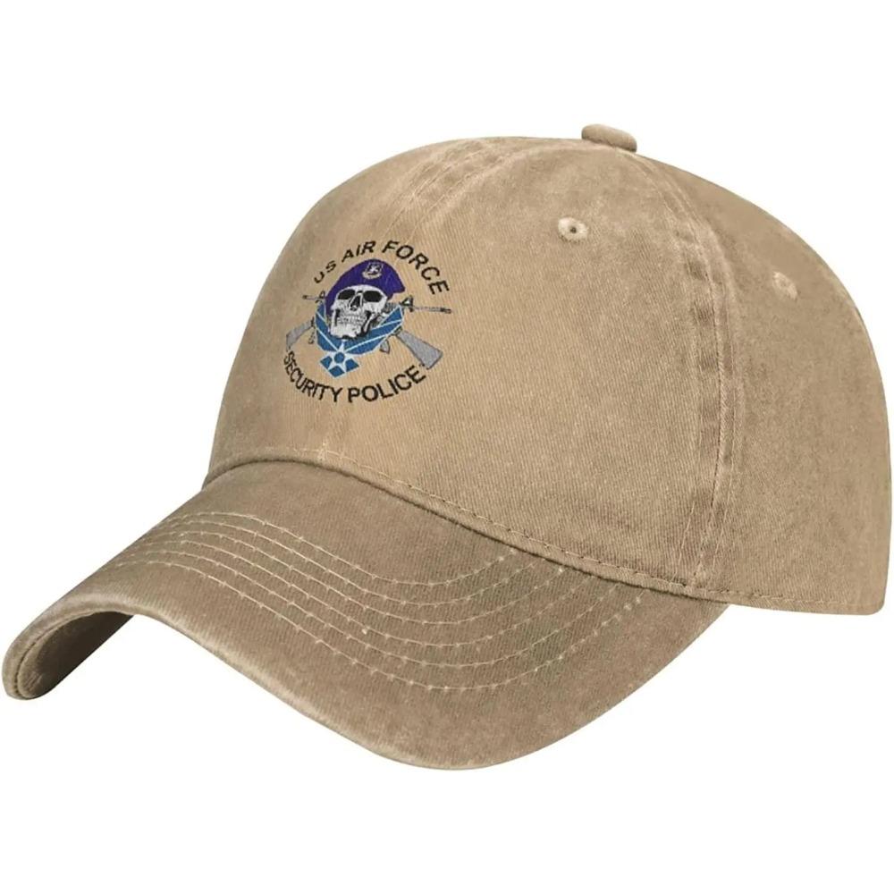 Us Air Force Special Operations & Security Police Dec Washed Hat Cap Baseball Dad Adjustable Cowboy Unisex Denim Trucker