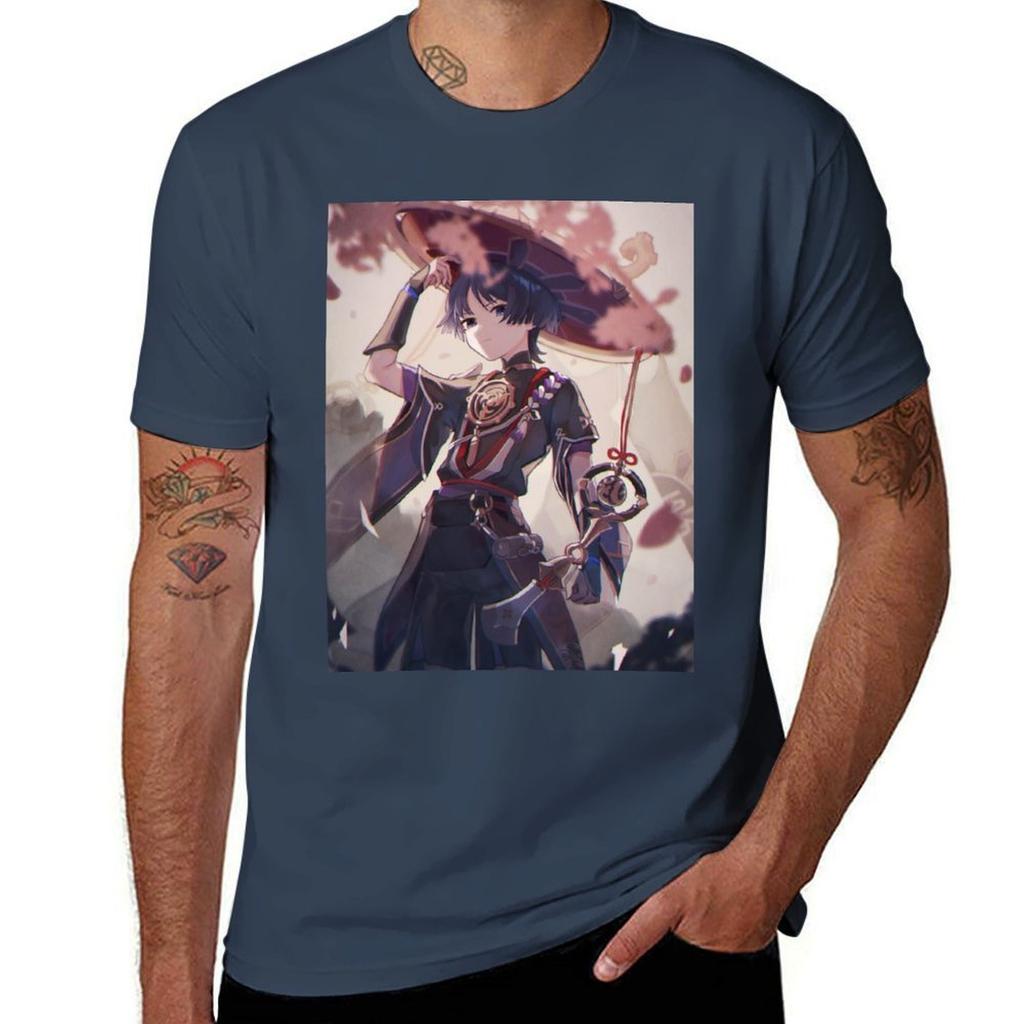 genshin 2 scaramouche TShirt Soft Lightweight Cotton TShirt