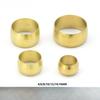 10Pcs Brass Double Taper Ferrule 4 6 8 10 12 14mm OD Compression Sleeve Seal Ring Fittings Tube Centralized Lubrication System
