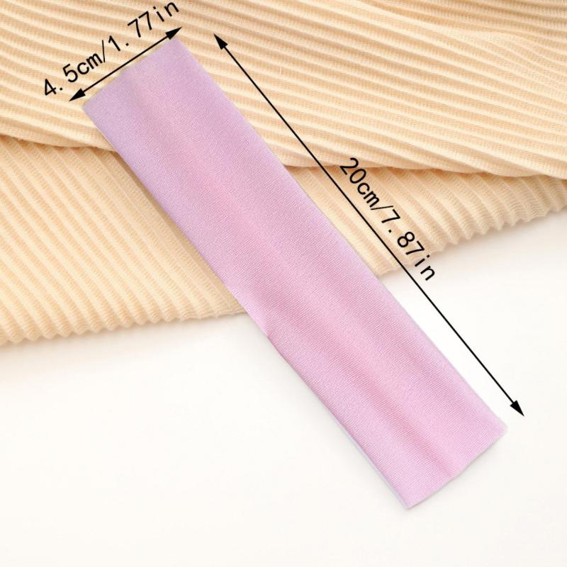 Retro Solid Color Elastic Sweat-Wicking Sports Headband For Women