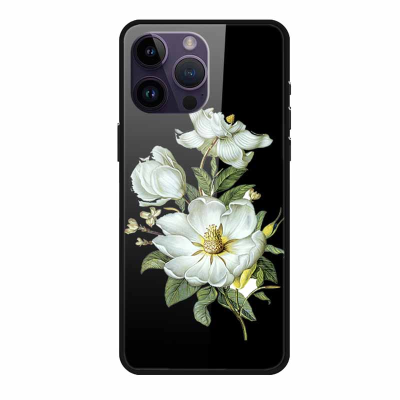 Tempered Glass Case For iphone 15 Pro Max Case Soft TPU Bumper Hard Glass Back Cover For iphone 16 Pro Max Phone Case 16Pro Max