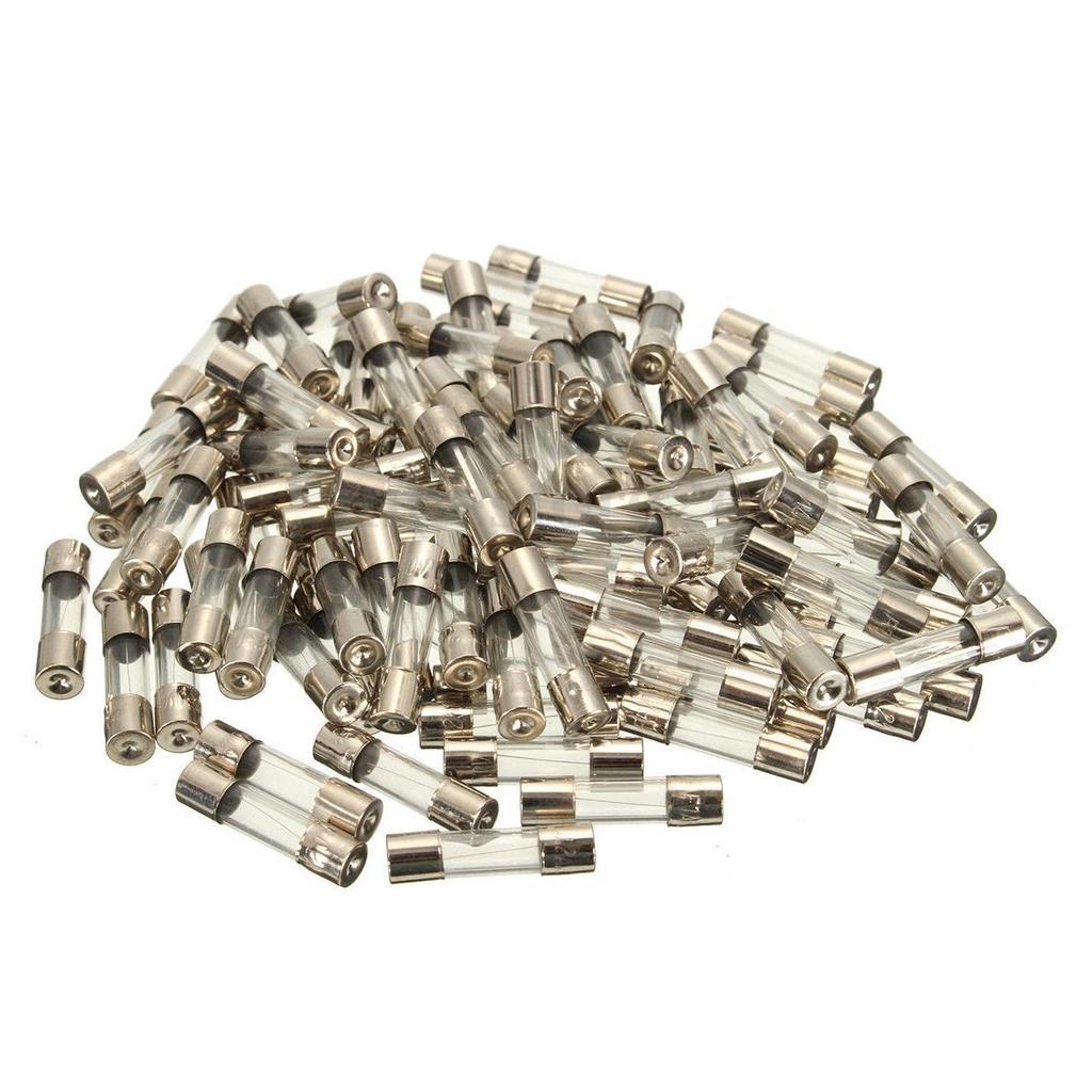 5x20mm 0.5A 250V rápido golpe vidrio tubo de acción rápida Fusible De Vidrio Soplado rápido 100 un